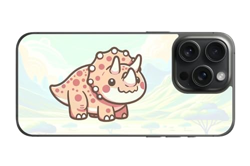 ClearView iPhone 15 Pro Max�p �v�����g �w�� �ی� �t�B���� ���{�� �����V���[�Y ���킢�� �g���P���g�v�X triceratops
