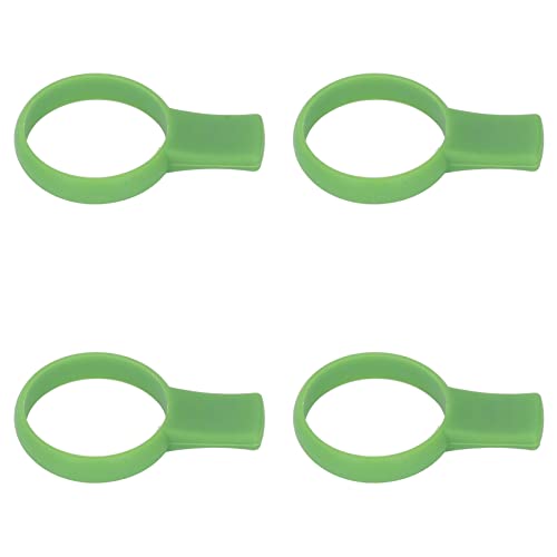 Tennis Grip Trainer, 4 Pcs Tennis Racket Grip Trainer Tennis Training Aid Tool Silicone Tennis Grip Trainer Aid (Green)
