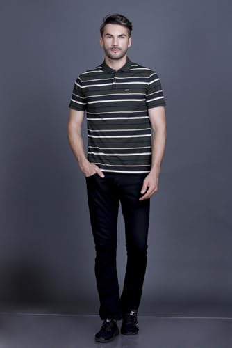 Image of GODFREY Cotton Half Sleeve Collar Tshirt for Men Size - XXXL - Large (3XL / 46)