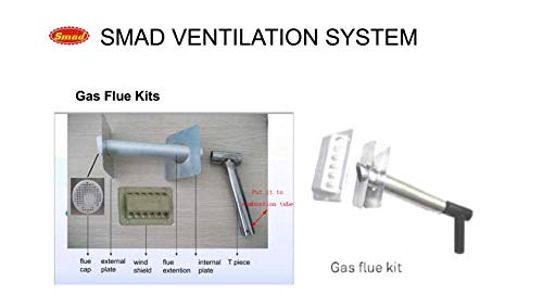 Smad Flue Kit Exhaust Gas Chimney for Propane Refrigerator LPG Fridge - Thumbnail 2