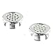 Overflow Cover for Sink, Basin Overflow for Ring Replacement 22mm Chromed Plastic Washbasin Overflow Insert with for Easy Install No Tools Required for Bathroom Sink (2-Pack)