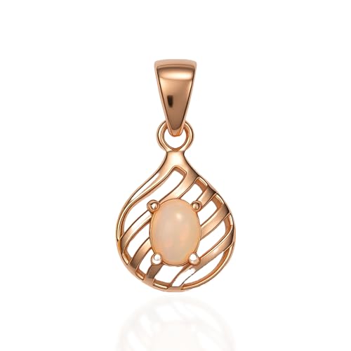 Opale éthiopienne naturelle pendentif argent pour illuminer vos tenues de bureau ou de soirée