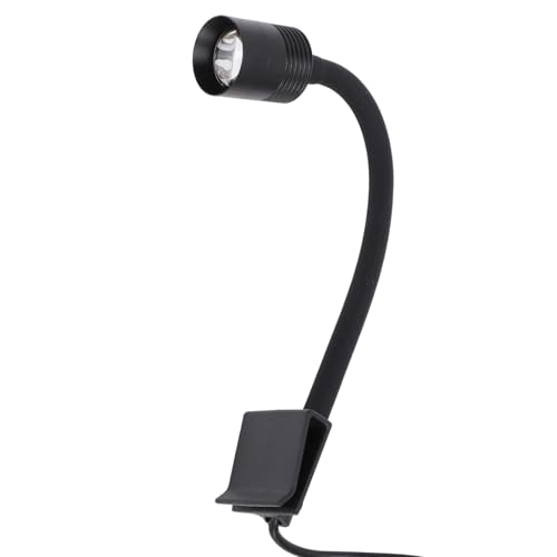 SENECESLI Mini Réflecteur D'aquarium Compact avec Clamp/Holder, éclairage 3 Couleurs, Réflecteur USB Réglable, Fonction Minuterie Intelligente pour Cycles...