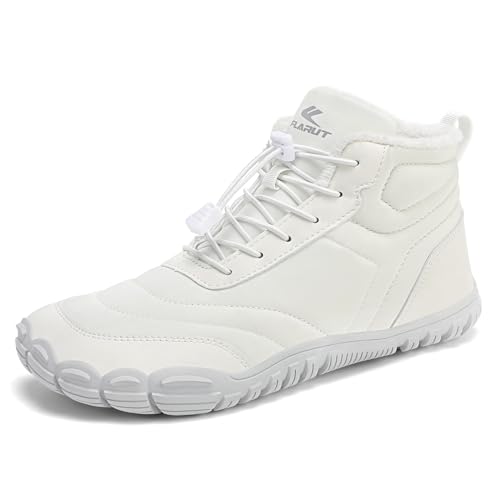FLARUT Mens Womens Barefoot Snow Boots Winter Warm Shoes Fur...