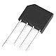 Sarini 10 Stück KBL410 Brückengleichrichterdiode 4 A 1000 V einphasig Vollwelle 4 Ampere 1000 Volt elektronische Siliziumdioden zur Stromumwandlung Gleichrichtung