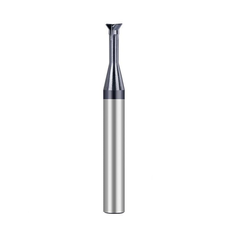 Tungsten Carbide Dovetail Milling Cutter 45/60 Degree CNC Tool 1.5-16mm Dia T Slotting Milling Bit Metal Machining Milling Tool Metal End Mill(60D,D7x3.5x10x60)