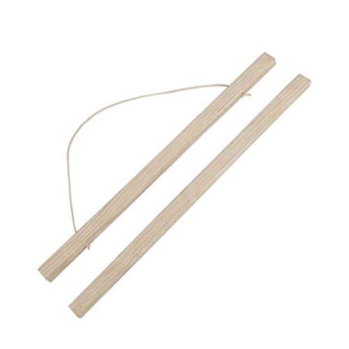 Marco magnético para colgar pósteres, de madera, para mapas, pintura, pergamino, clip para fotos, 41 cm, color madera