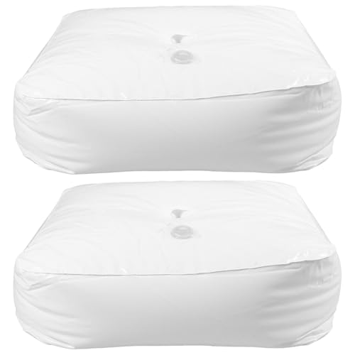 LOORGVEL Lot de 2 Paquet Lestés d'Eau Carrés en PVC Poids Réutilisables pour Arche et Colonne de Ballons Socles Stables pour Décoration de Fête Mariage Anniversaire...