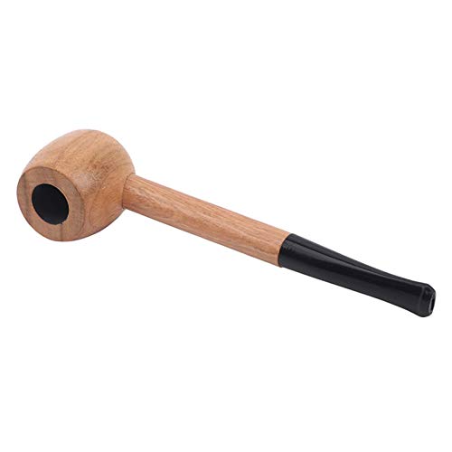 BCDZZ Tabac Bois Pipe Vintage de Tabac à Pipe Filtre Bois Droite Pipe Tabac Fumer Accessoires Tuyau Cover
