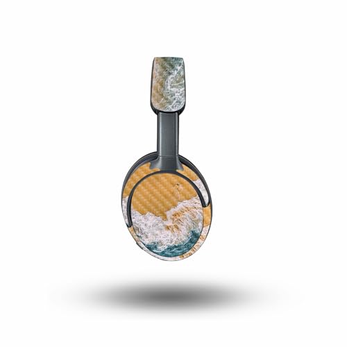 Image of MightySkins Carbon Fiber Skin Compatible with Bose QuietComfort Ultra - Sea and Sand | Protective, Durable Textured Carbon Fiber Finish | Easy to Apply