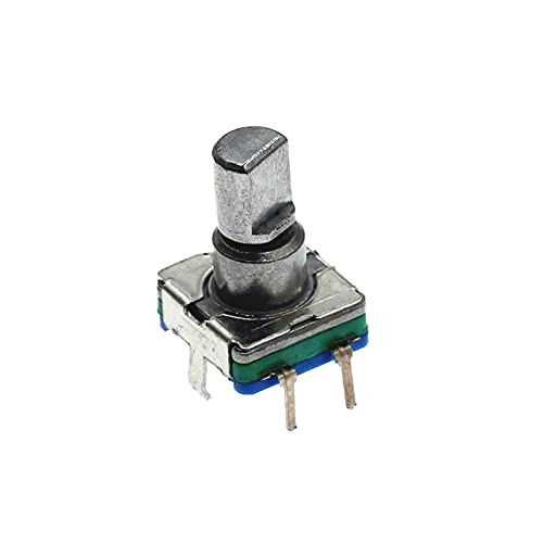 100Pcs EC11 Rotary Encoder Code Switch 20 Position with Switch 5Pin Handle Length 12.5mm Half Shaft Type