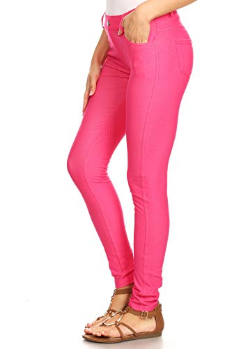 Image of YELETE Women's Basic Five Pocket Stretch Jegging Tights Pants