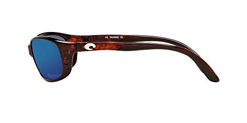 image for Costa Del Mar Men's Brine Polarized Oval Sunglasses, Tortoise/Grey Blu