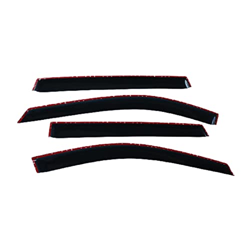 Déflecteurs de vent X-Trail T32 finition rouge haut de gamme - 5