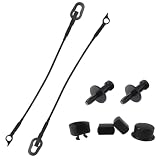 Rear Tailgate Cable Tailgate Support Cable Strap Fit for 1996-2001 Dodge Ram 1500 1996-2002 Ram 2500 3500 Pickup Replace 55345124AB 55345125AB w/Tailgate Lock Striker Latch Bolt & Hinge Bushing