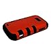 For ZTE Savvy Z750C (Straight Talk) Hybrid Cover, Red PC+Black Skin