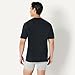 Amazon Essentials Men's Regular-Fit Short-Sleeve Crewneck T-Shirt, Pack of 6, Black, Medium