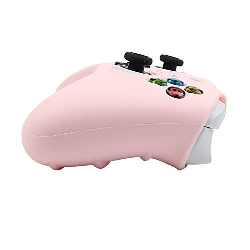 Image of RALAN Controller Skin for Xbox Series S /X, Anti-Slip Silicone Controllers Cover Protector Case Compatible with Xbox Series S /X(Pink Pro Thumb Grip x 2,Cat + Skull Cap &Cover Grip x 2)