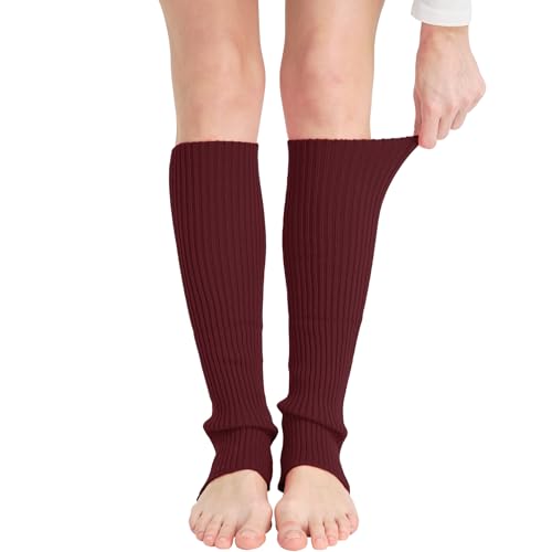 Image of Nanxson Knit Ribbed LegWarmer Women Knit Calf Accessories Leg Sleeves | Solid Neon Boot Socks,Y2K 80s Women's Lolita LegWarmer,Sports Party Yoga Dance Accessories,Winter Ankle Heap Kawaii Sock
