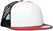 Flexfit Foam Trucker with White Front Cap, red/Wht/Blk, one Size