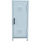 Ce meuble de rangement de bureau en métal est conçu pour organiser efficacement divers petits objets, grâce à ses compartiments internes spacieux.