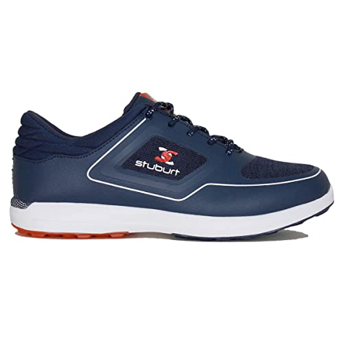 Stuburt Golf SBSHU1130 XP II Spikeless Waterproof Golf Shoes, Navy, 8
