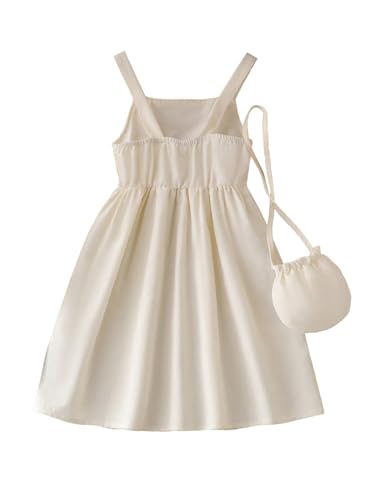 SOLY HUX Toddler Girl's Summer Dress Cute Strawberry Crochet Sleeveless A Line Flowy Vacation Short Dresses with Bag2