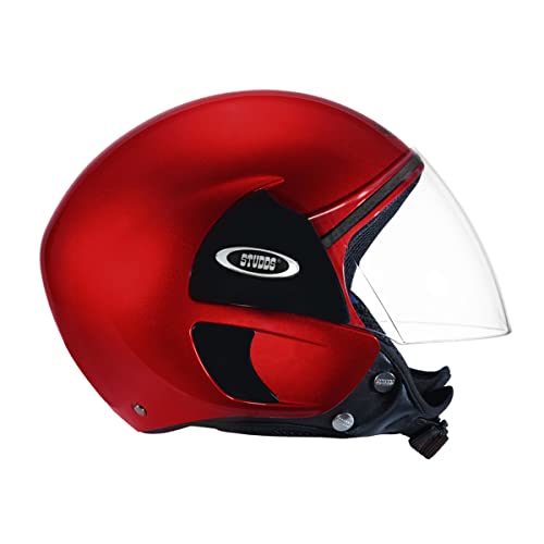 Image of STUDDS CUB Open Face Helmet (Cherry Red, M)