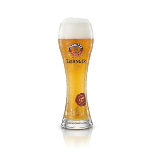 Erdinger / bicchieri / bicchieri da birra bianca / 130 anni / 1 x 0,5 litri/edizione speciale/senza cartone