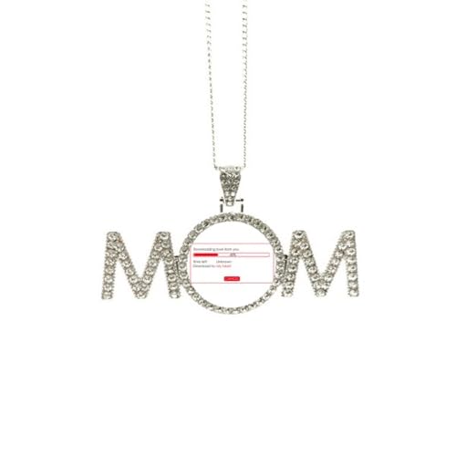 Collier Download Your Love en argent pour maman et grand-mère