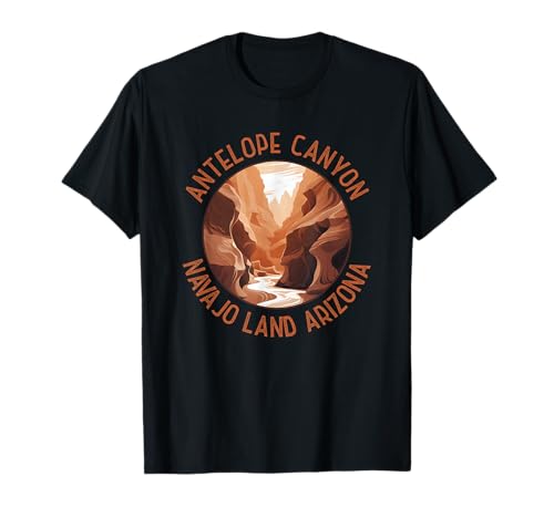 Antelope Canyon Arizona Distressed Circle Vintage T-Shirt