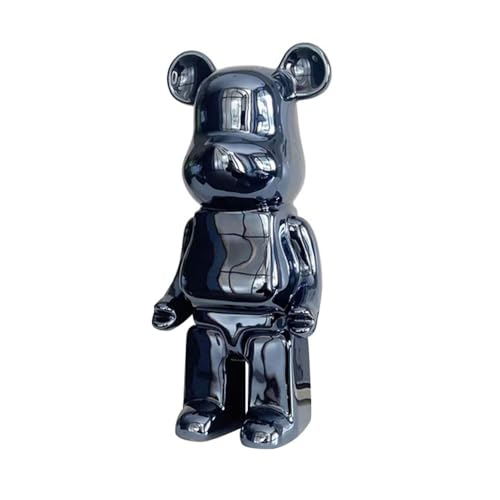 MKOLKGNE 28 cm große Bearbrick-Blöcke Bären-Vitrine Dekoration Skulptur Tischdekoration