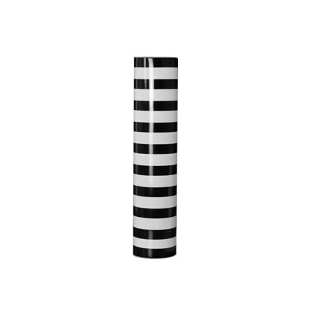 Vase à rayures en céramique douce de 45.3cm pour stabiliser vos grands bouquets de salon