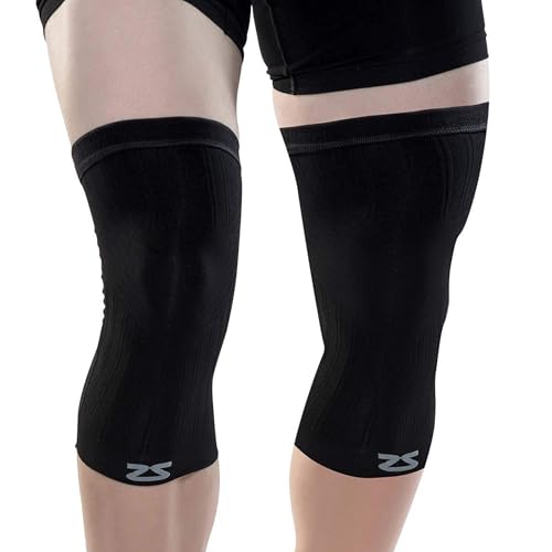 Zensah Compression Knee Sleeve - Knee Brace to Relieve Knee Pain and Treat Runners Knee for Men and Women