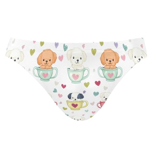Mens Swim Briefs Cute Dog Teacup Swimwear Bikini Swimsuit XL B0404652