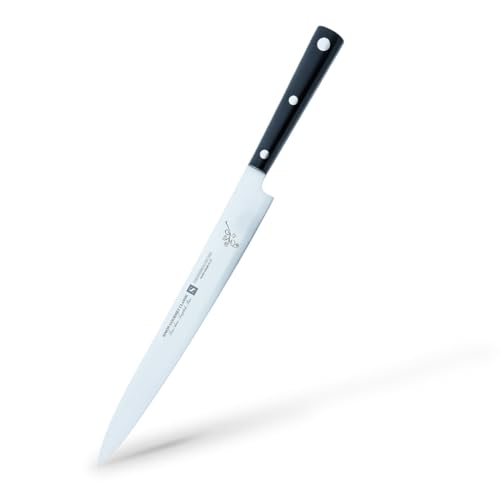Cuchillo Yanagi Profesional 31cm Simón Gourmet Classic - Fabricado en España, Hoja Enteriza de Acero Troquelado para Carnes y Pescados, Cuchillo Japonés de Cocina con Mango Ergonómico de Fibra Negra