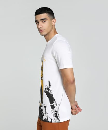 Puma Men's Polyester Regular Fit T-Shirt
