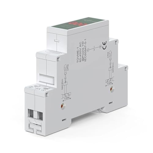 Voltmètre rail Din AC 60V-450V afficheur digital LED - 5