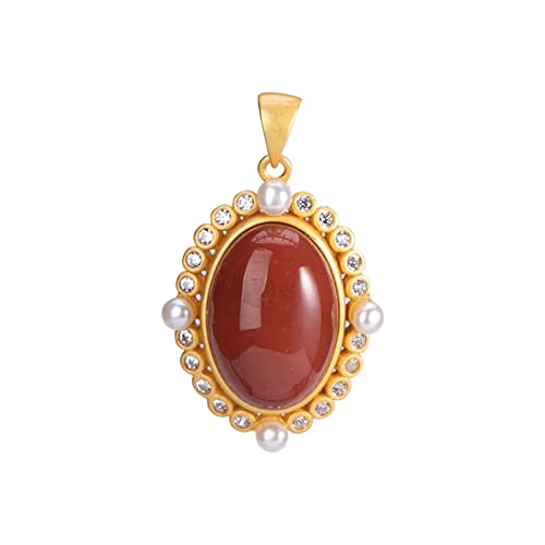 Collier en perles d'agate S925, le cadeau d'anniversaire romantique idéal