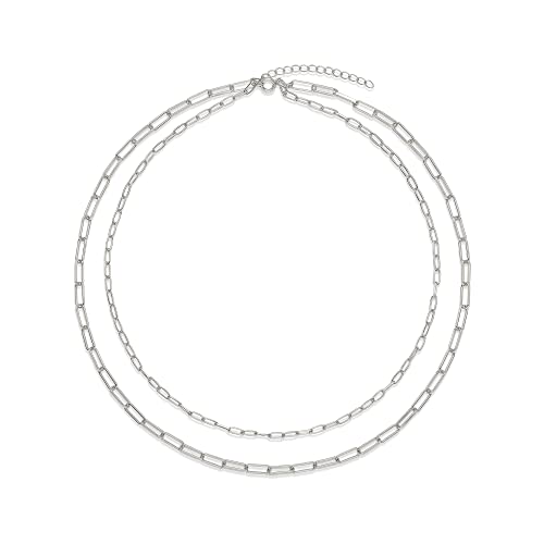 Amazon Essentials 14K Gold Plated Layered 2 Row Chain Necklace3