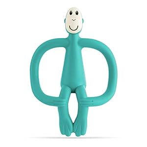 Matchstick Monkey, Original Teether & Gel Applicator, Silicone, Easy To Grip, BPA Free, 3 Months Old+, 10.5 cm, Green…