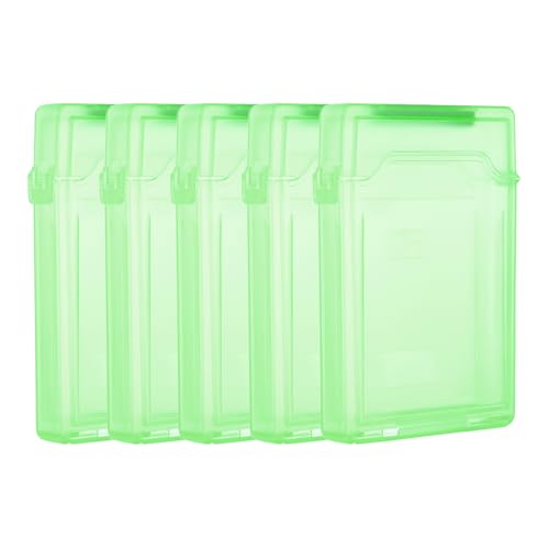 Boîtier pour disque dur PATIKIL vert en lot de 5 pour la protection de vos SSD