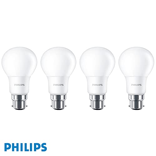 PHILIPS 4 x 8w = 60w BC B22 Bayonet Cap Warm White LED GLS Classic Lightbulbs - Image 3