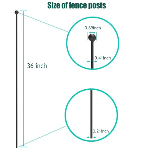 XDPET Dog Playpen Stakes, Accessories Replacing The Metal Posts of Pet Enclosures for Indoor Outdoor RV Puppy Medium Dogs Play Pens (36 inch, 4) - Thumbnail 2