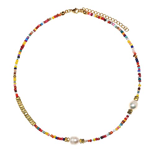 Collier perles de verre multicolore mixte : la solution idéale contre les looks trop ternes