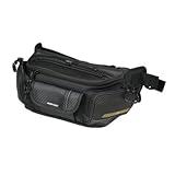 ラフアンドロード(ROUGH&ROAD) ウエストバッグ ラフウエストバッグ ワイド カーボン W29XD10.5XH14cm(収納スペース最大) RR9612