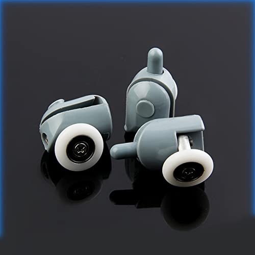 Roues de douche coulissante 19mm x 6mm | Roulements M102 étanches en nylon 8pcs
