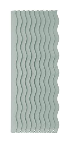 Sunsails Sphase Fabric Vertical Blinds, 3 1/2 Inch Wide Replacement Figured Slats, 24-40 Pieces 60-120 In. Length, Blue Fox #TOP2