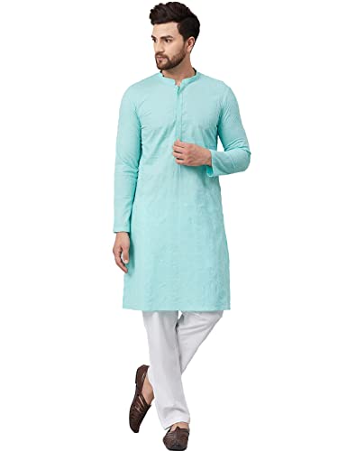 See Designs Cotton Regular Mens Kurta (14180244_Lime Green_S)