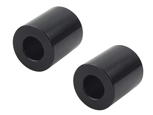 ポッシュ バイク用品 アルミユニバーサルカラー ブラック  2個入り 122510-06